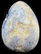 Crystal Filled Celestine (Celestite) Egg Geode #59360-3